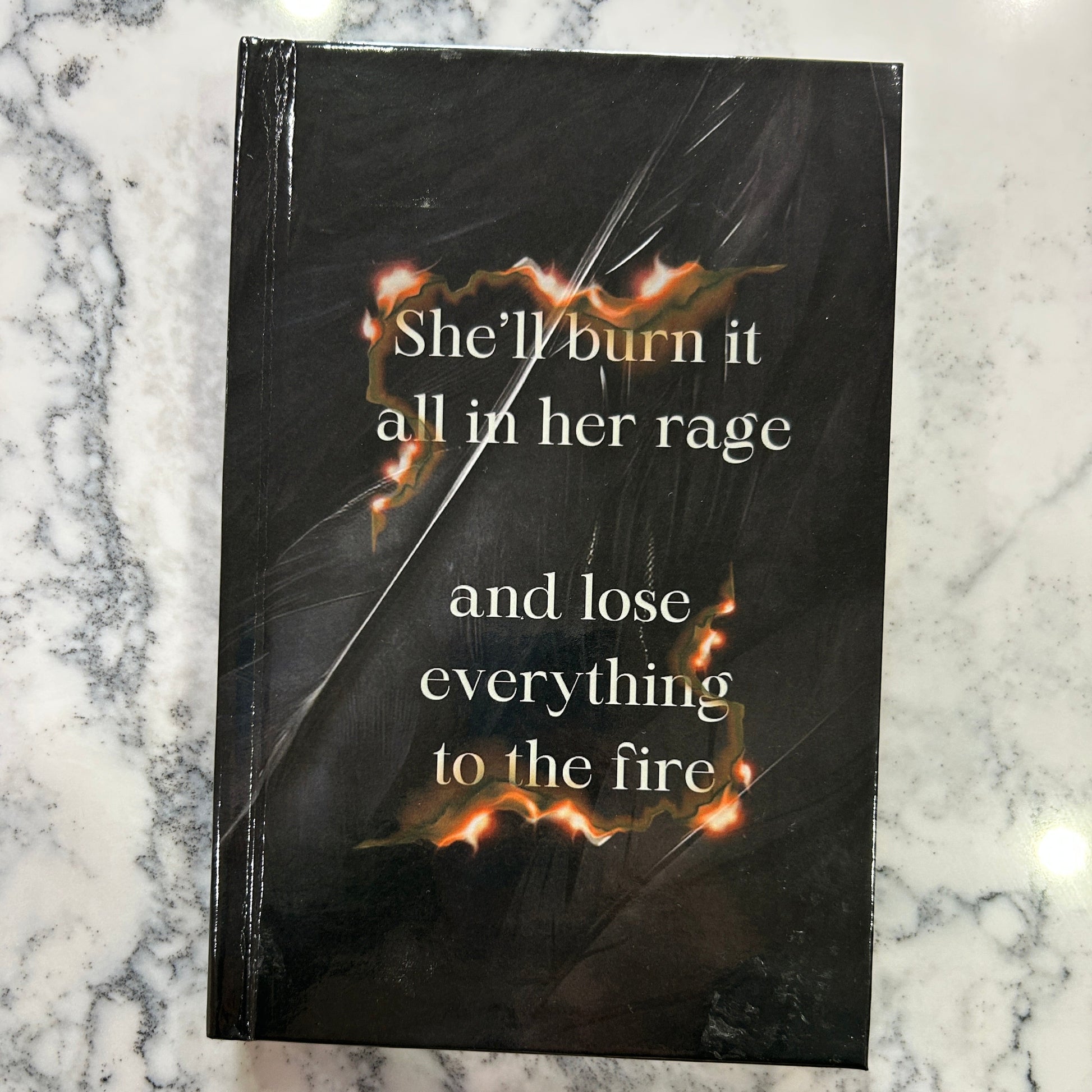 In Death's Company on marble surface